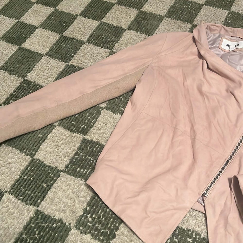 BB DAKOTA mauve vegan suede jacket - Picture 2 of 5